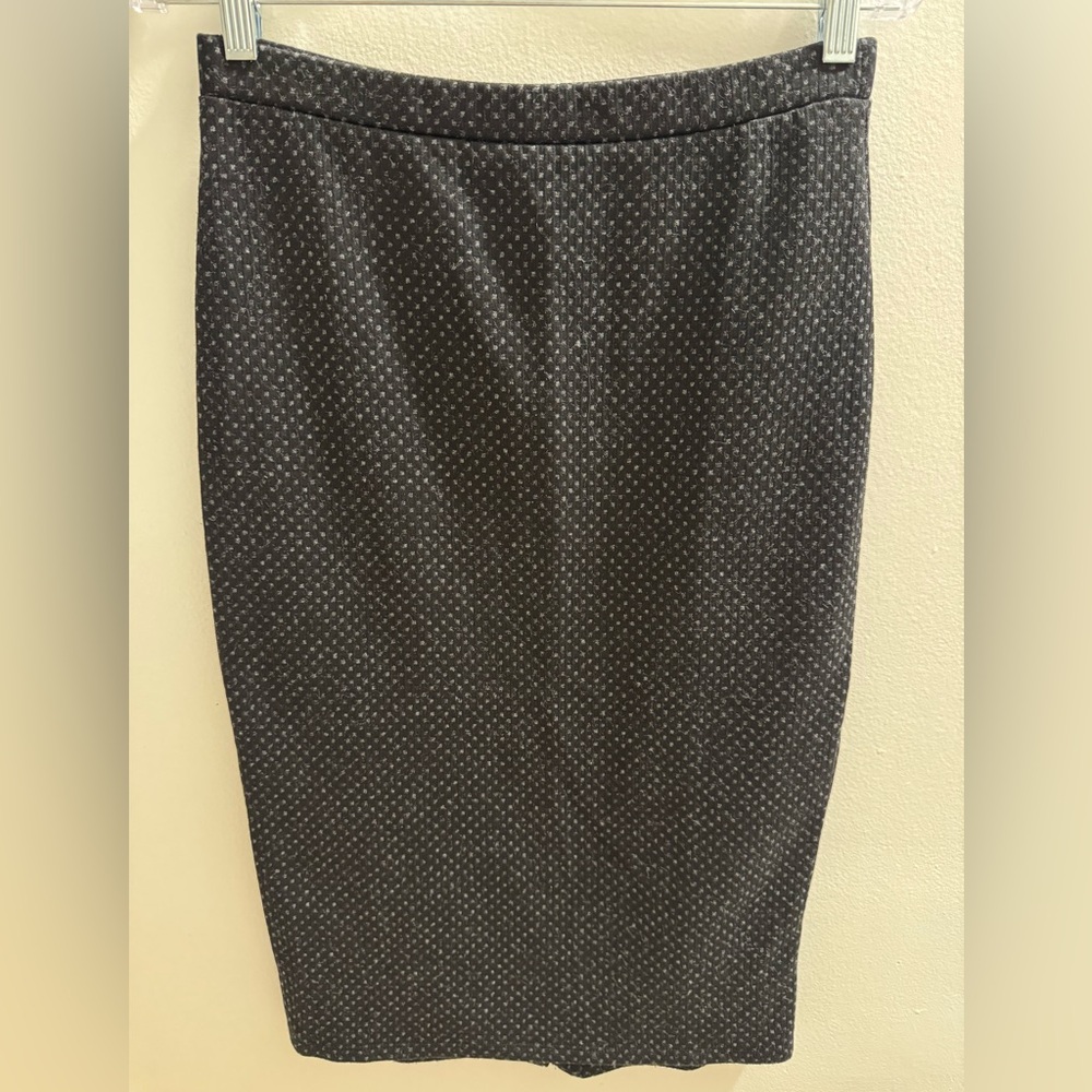Black Dot Pencil Skirt by free people